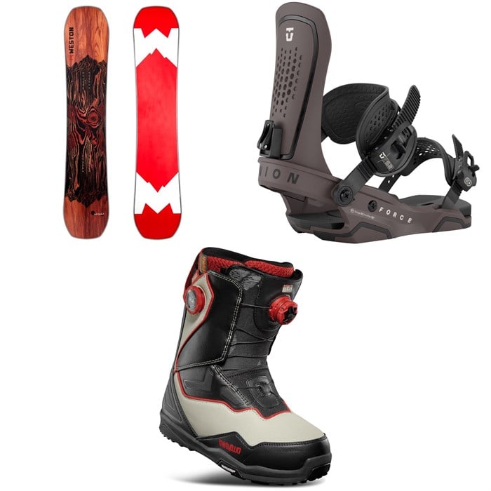 Weston - Weston Logger Snowboard + Union Force Snowboard Bindings + thirtytwo TM-2 Double Boa Snowboard Boots 2026