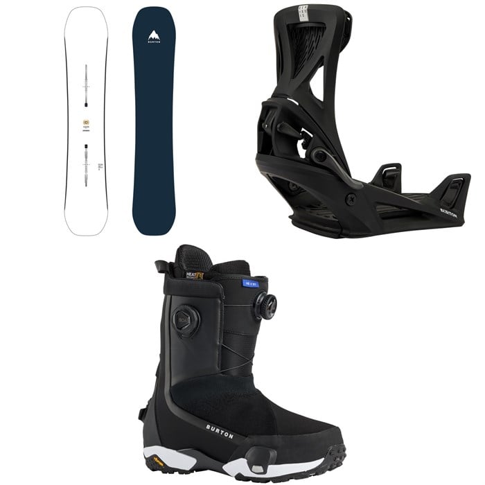 Burton - Burton Custom Snowboard + Step On Genesis Snowboard Bindings + Highshot X Step On Snowboard Boots 2026