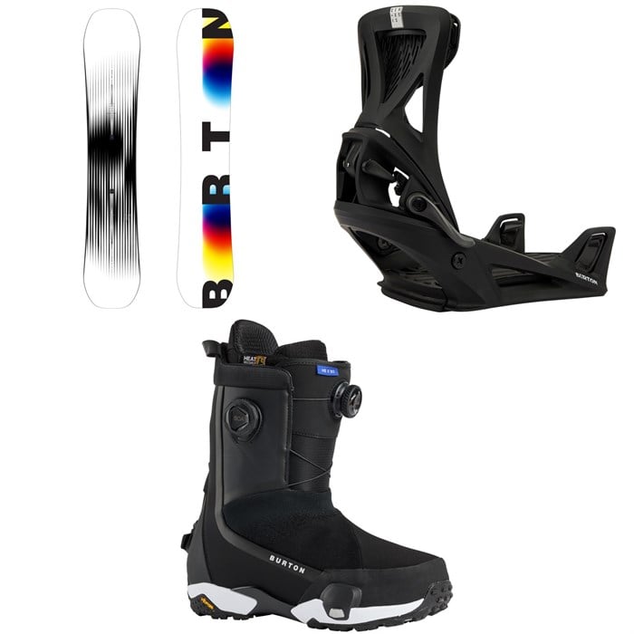 Burton - Burton Custom X Snowboard + Step On Genesis Snowboard Bindings + Highshot X Step On Snowboard Boots 2026