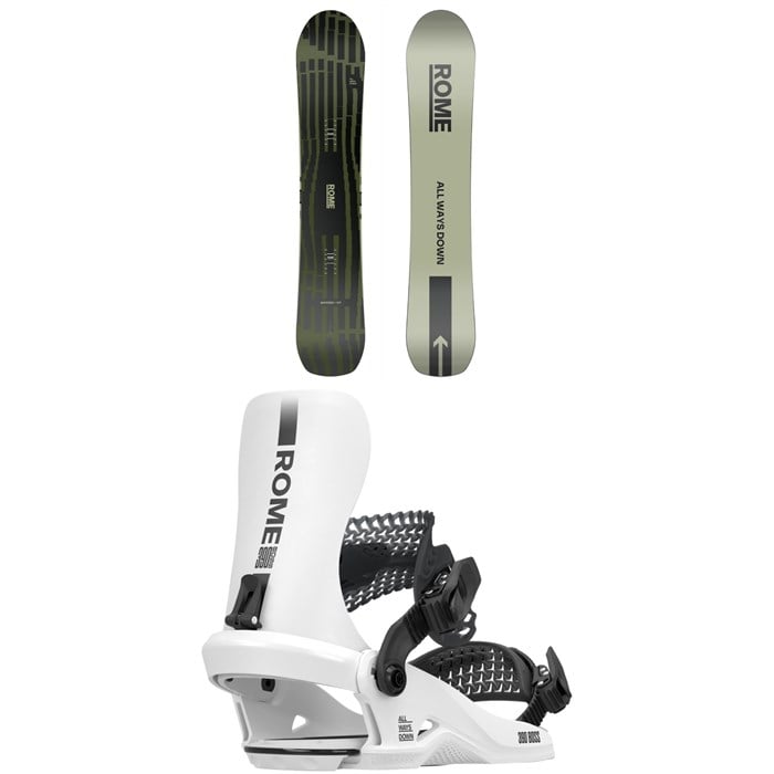 Rome - Rome Warden Snowboard + 390 Boss HW Snowboard Bindings 2026