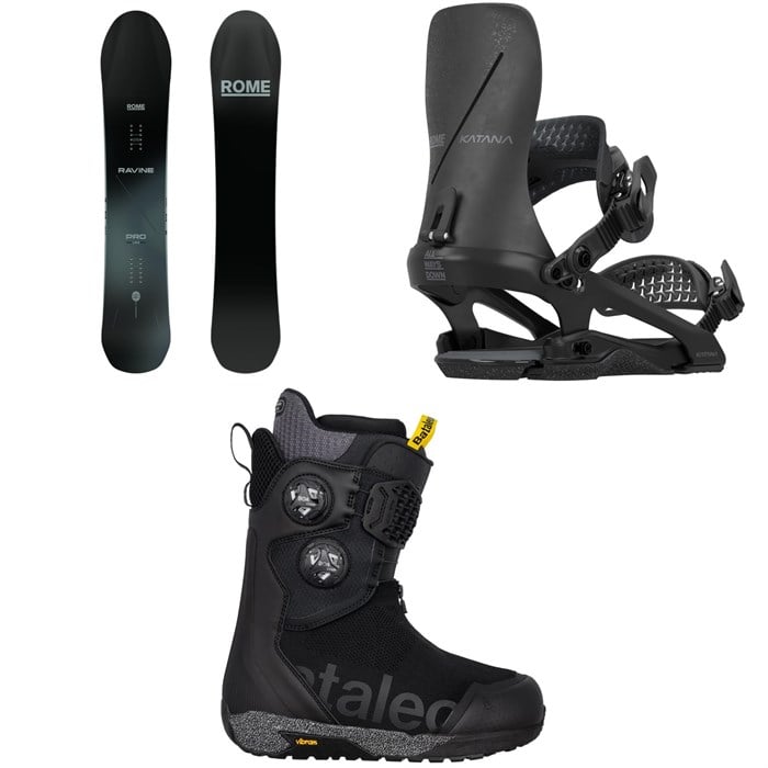 Rome - Rome Ravine Pro Snowboard + Katana FW Snowboard Bindings + Bataleon Acid Boa Snowboard Boots 2026