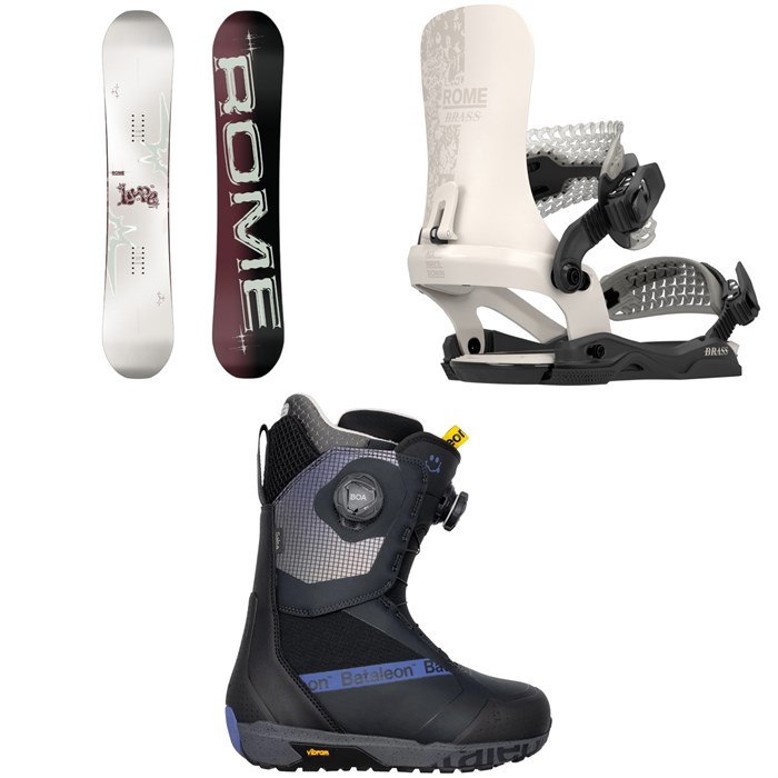 Rome - Rome Hype Snowboard + Brass AW Snowboard Bindings + Bataleon Salsa Boa Snowboard Boots - Women's 2026