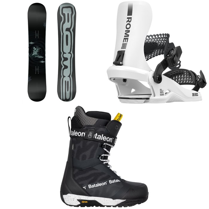 Rome - Rome Artifact Pro Snowboard + 390 Boss HW Snowboard Bindings + Bataleon Salsa Lace Snowboard Boots 2026