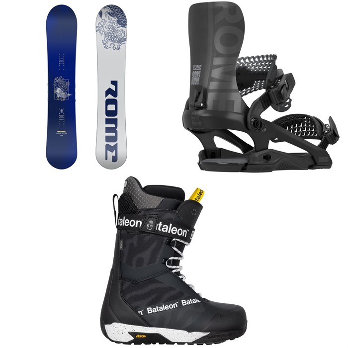 Rome - Rome Rene-Gade Snowboard + 390 Boss FW Snowboard Bindings + Bataleon Salsa Lace Snowboard Boots 2026