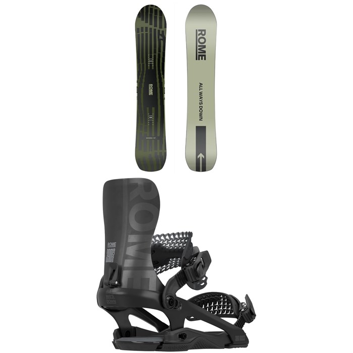 Rome - Rome Warden Snowboard + 390 Boss FW Snowboard Bindings 2026