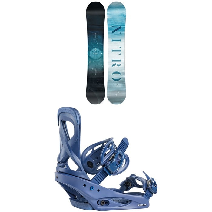 Nitro - Nitro Mystique Snowboard + Burton Scribe Snowboard Bindings - Women's 2026