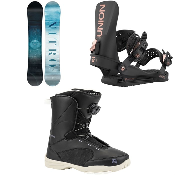 Nitro - Nitro Mystique Snowboard + Union Juliet Snowboard Bindings + Nitro Flora Boa Snowboard Boots - Women's 2026