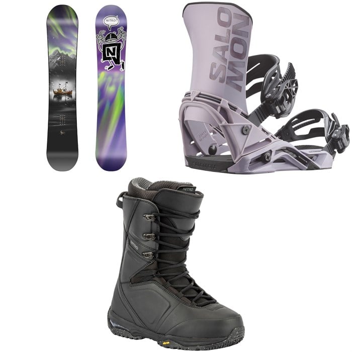 Nitro - Nitro Team Pro x Marcus Kleveland Snowboard + Salomon District Snowboard Bindings + Team Lace Snowboard Boots 2026