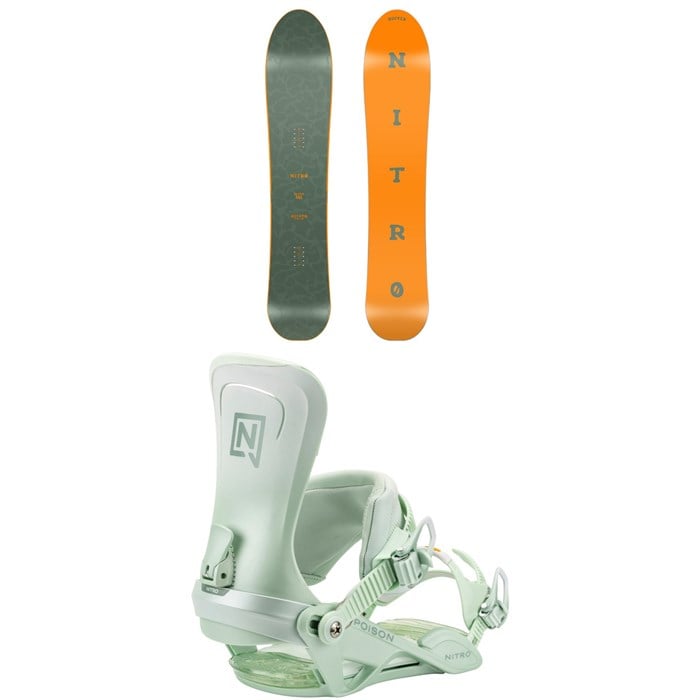 Nitro - Nitro Slash Snowboard + Poison Snowboard Bindings - Women's 2026
