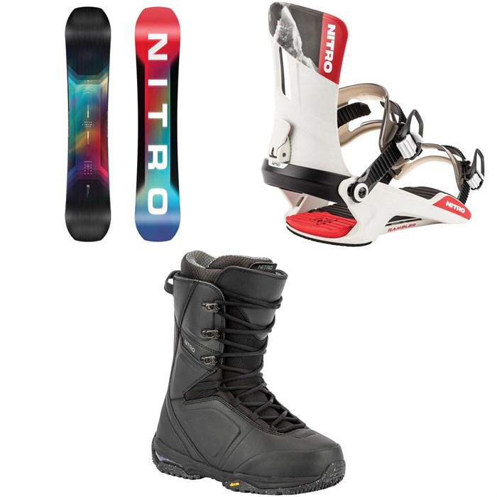 Nitro - Nitro Team Snowboard + Rambler Snowboard Bindings + Team Lace Snowboard Boots 2026