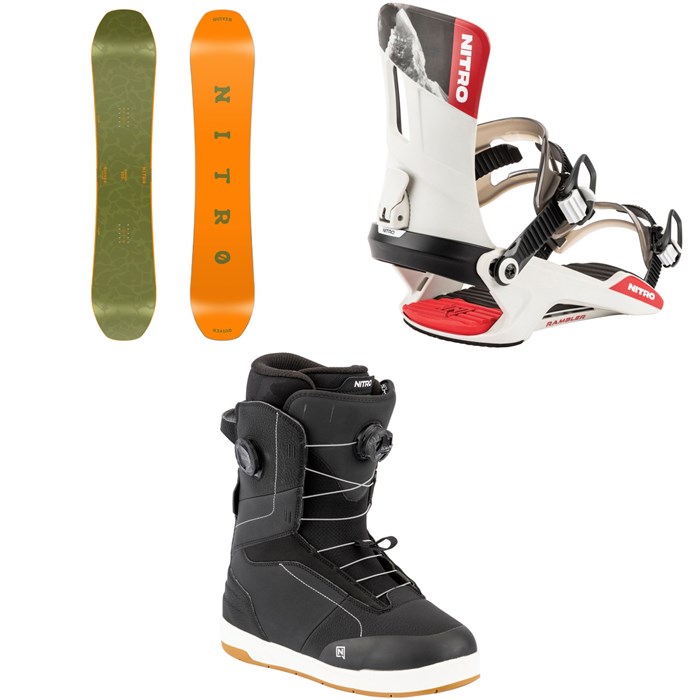 Nitro - Nitro Basher Snowboard + Rambler Snowboard Bindings + Venture Boa Snowboard Boots 2026