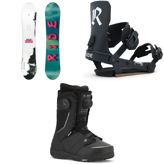 Ride - Ride Saturday Snowboard + Drone Snowboard Bindings + Hera Pro Snowboard Boots - Women's 2026