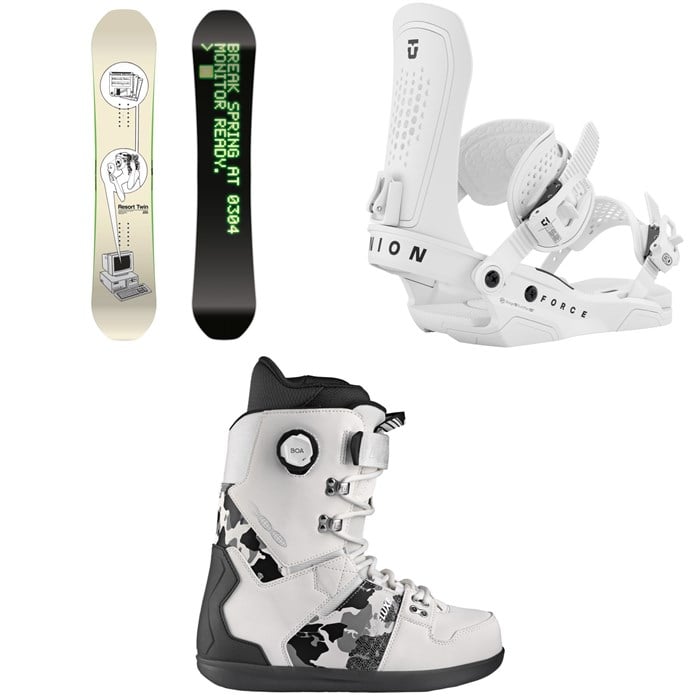 CAPiTA - CAPiTA Spring Break Resort Twin Snowboard + Union Force Snowboard Bindings + Deeluxe D.N.A. Pro Snowboard Boots 2026