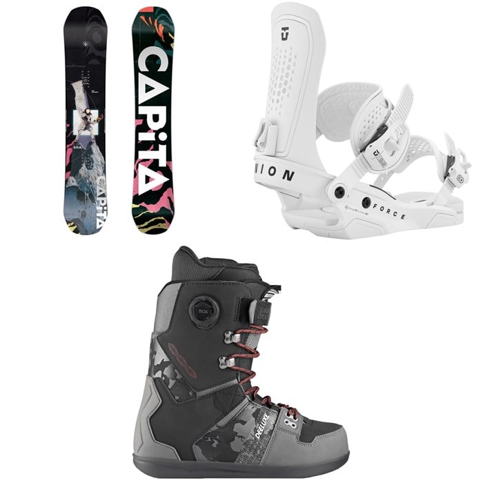 CAPiTA - CAPiTA Defenders Of Awesome Snowboard + Union Force Snowboard Bindings + Deeluxe D.N.A. Pro Snowboard Boots 2026