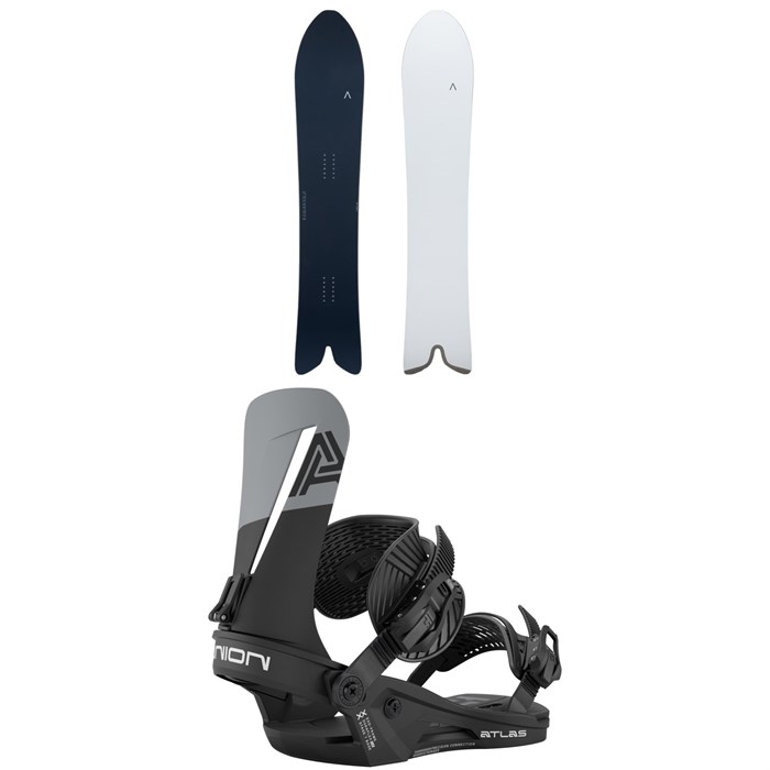 Fjell Snowboards - Fjell Snowboards MT 1542 Snowboard + Union Atlas Snowboard Bindings 2026