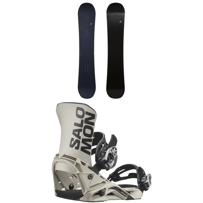 Fjell Snowboards - Fjell Snowboards MT 1230 Snowboard + Salomon District Snowboard Bindings