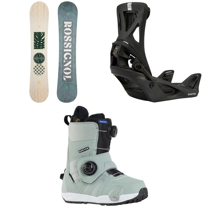 Rossignol - Rossignol Soulside Snowboard + Burton Step On Escapade Snowboard Bindings + Felix Step On Snowboard Boots - Women's