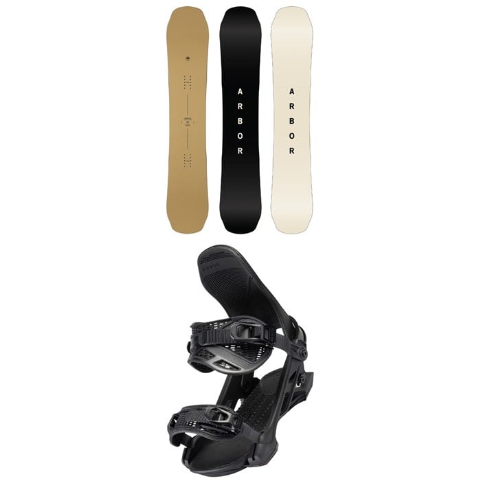 Arbor - Arbor Element Decon Snowboard 2026 + Hemlock Snowboard Bindings 2024