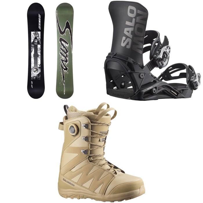 Sims - Sims ATV Snowboard + Salomon District Snowboard Bindings + X Approach Lace SJ Boa Snowboard Boots 2026