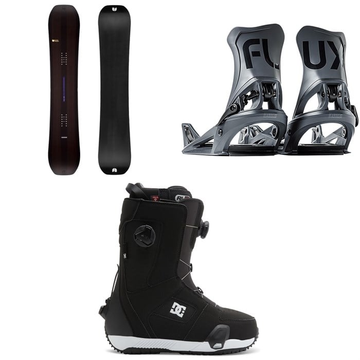 United Shapes - United Shapes Object Snowboard + Flux DS Step On Snowboard Bindings + DC Phase Boa Pro Step On Snowboard Boots