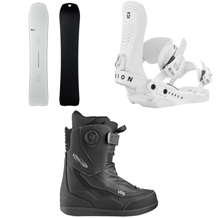 United Shapes - United Shapes Transmission Snowboard + Union Force Snowboard Bindings + Deeluxe Aeris Snowboard Boots 2026