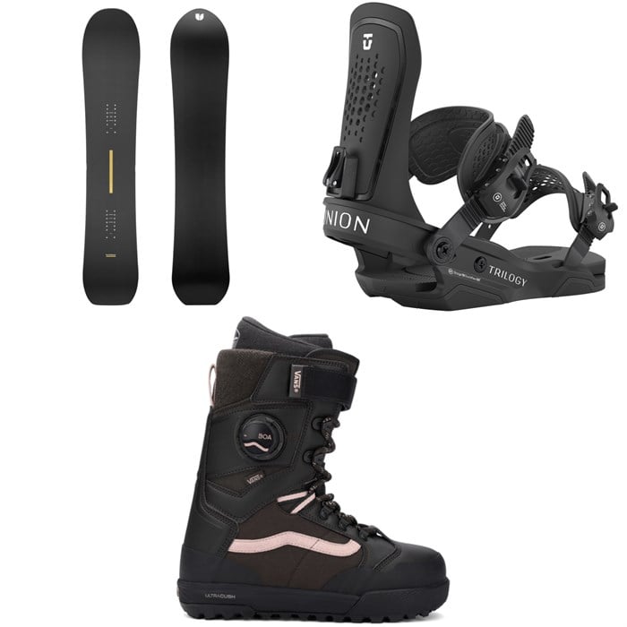 United Shapes - United Shapes Horizon Snowboard + Union Trilogy Snowboard Bindings + Vans Luna Pro Snowboard Boots - Women's 2026