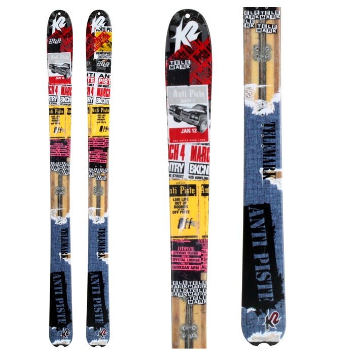K2 Anti Piste Telemark Skis 2008 evo