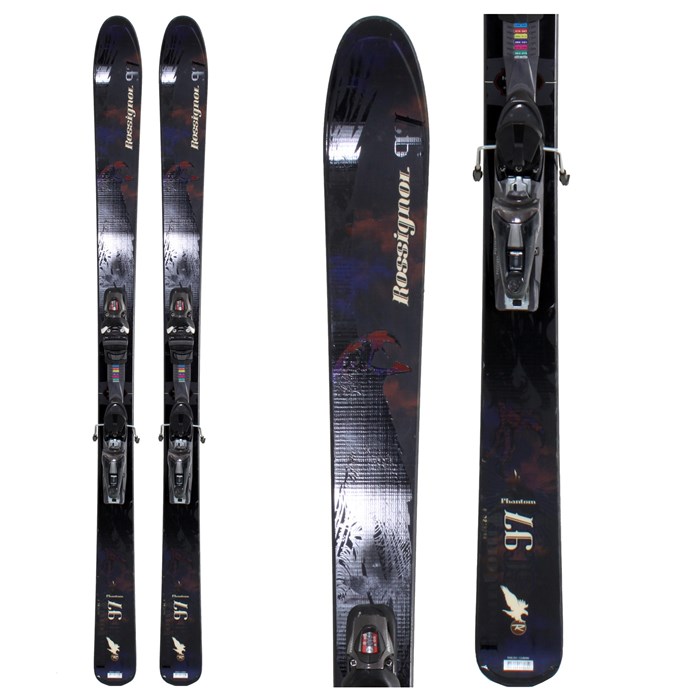 Rossignol Phantom SC97 Skis Bindings Used 2009 evo