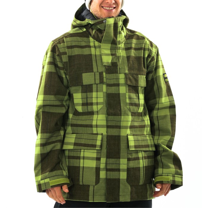 BONFIRE SNOWBOARDING ジャケット Bonfire Silver Series Ski Snowboard Jacket Size XXL Full Zip