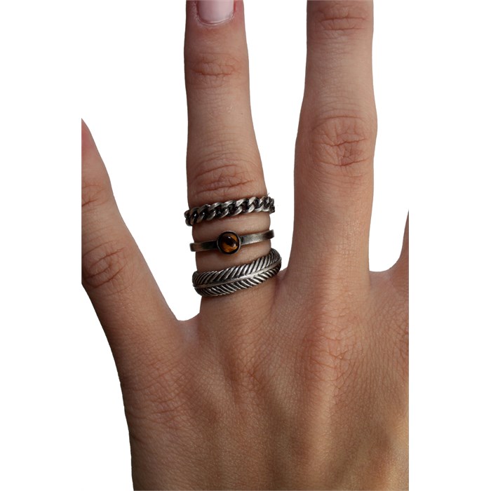 Obey Clothing Triple Threat Ring Set - Women's | evo