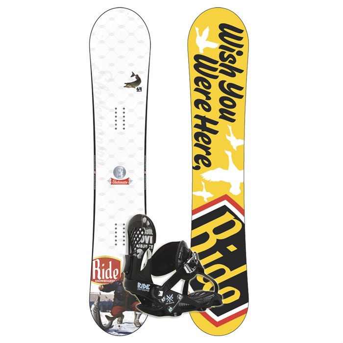 Ride Slackcountry Rocker Snowboard + Ride Contraband Snowboard Bindings