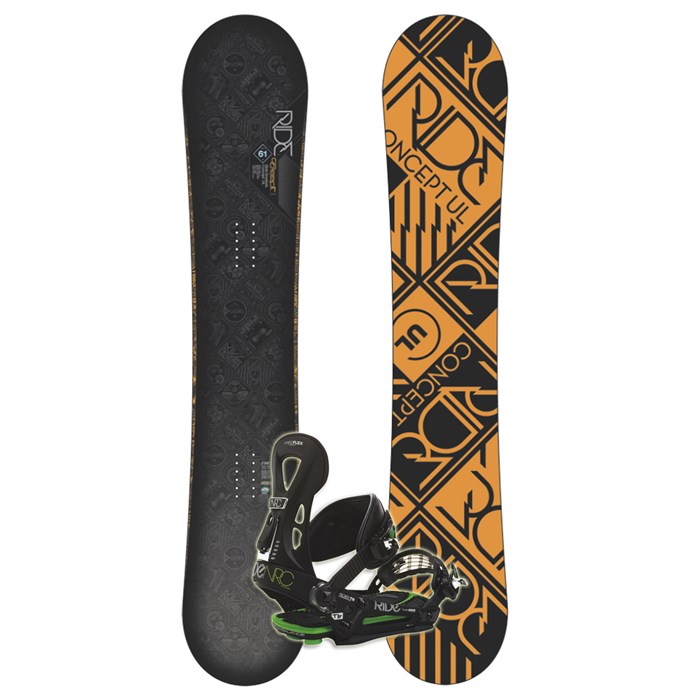 Ride Concept UL Snowboard + NRC Snowboard Bindings Used 2010 Used evo