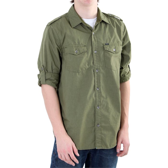 Hurley Southside Long Sleeve Button Down Shirt evo