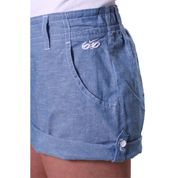 chambray shorts womens