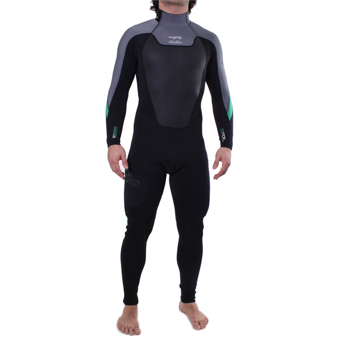 Billabong Foil 3/2 Back Zip Steamer Flatlock Full Wetsuit evo
