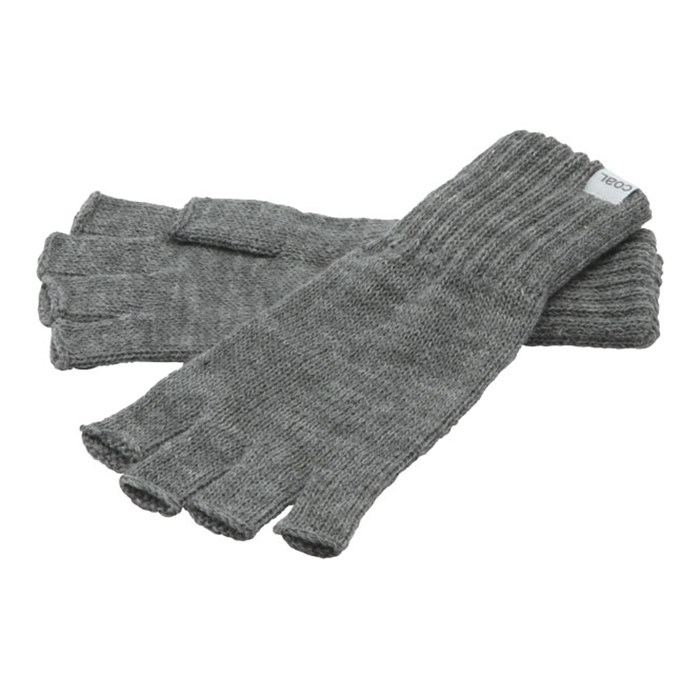 coal fingerless gloves