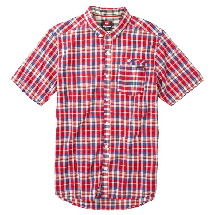 Quiksilver Flavor Short Sleeve Button Down Shirt Evo 5407