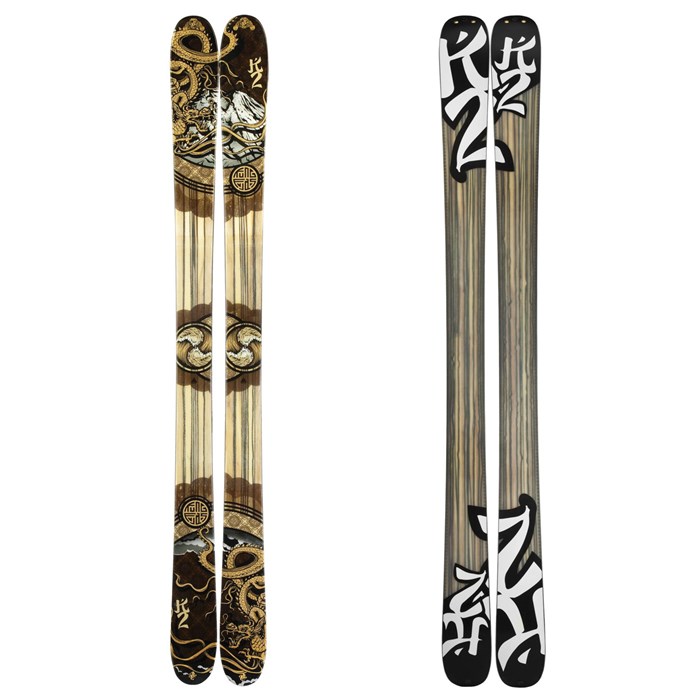 K2 Kung Fujas Skis + Marker Squire Schizo Bindings 2012 | evo