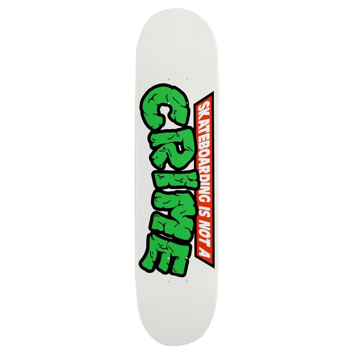 Crime - Mutant White Skateboard Deck
