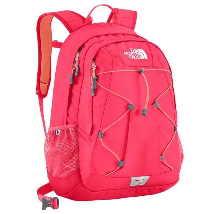 pink north face bag