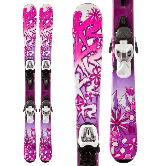 K2 Luv Bug Skis + Fastrak2 4.5 Bindings - Girl's 2014 | evo