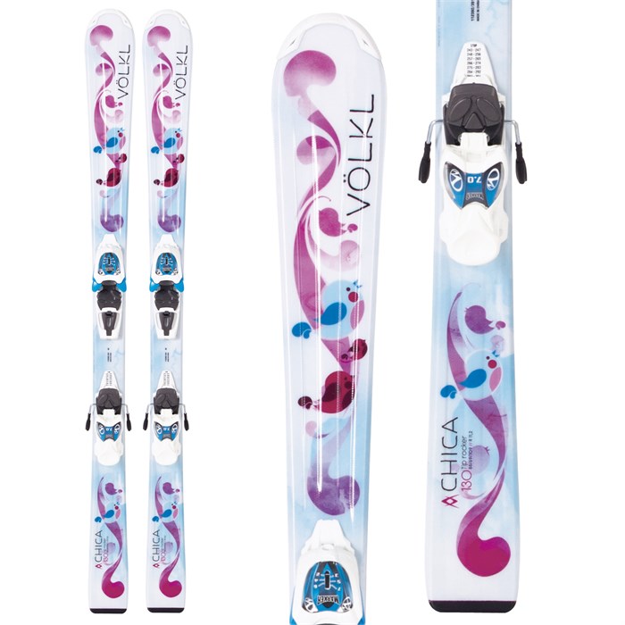 Volkl Chica Youth Skis w/Marker Bindings