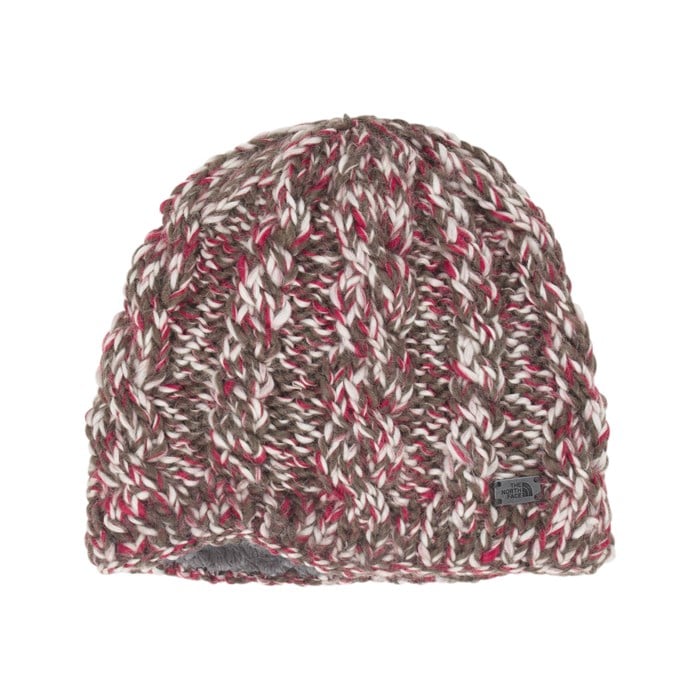 the north face women's fuzzy cable beanie