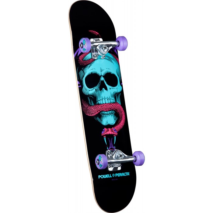 Powell Peralta Black Light Skull & Snake Purple Skateboard ...