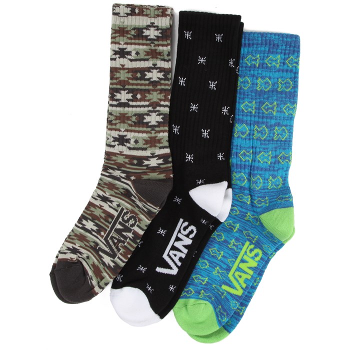 Vans Gifford Crew Socks - 3 Pair Pack | evo