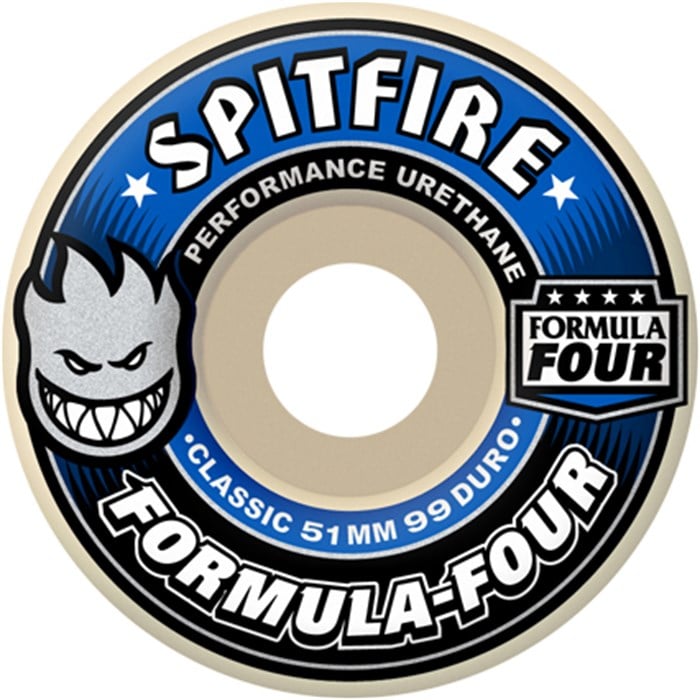 Set of 4 Spitfire Formula Four 99D Classics Skateboard Wheels