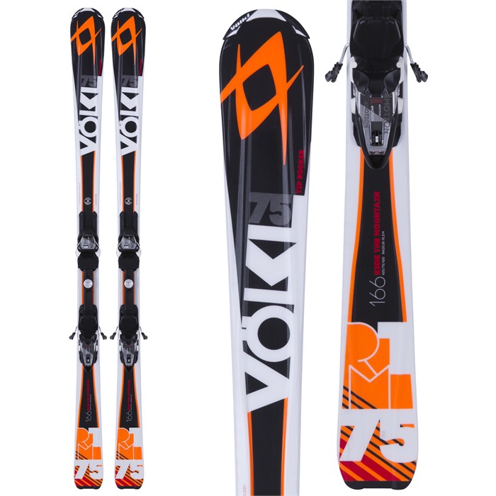 Volkl Rtm 75 Skis 4motion 100 Bindings 2015 Evo