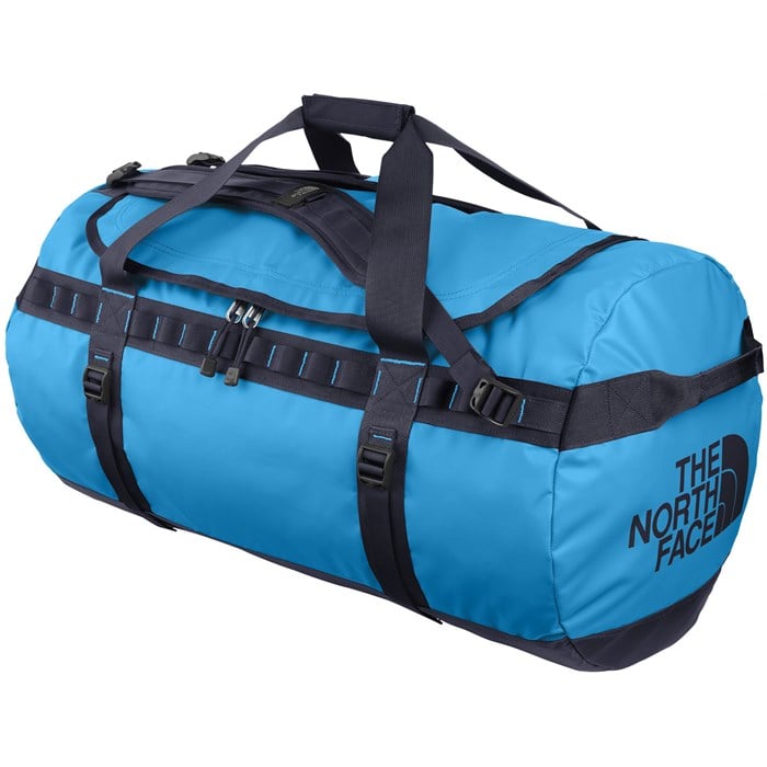 north face duffel bag blue