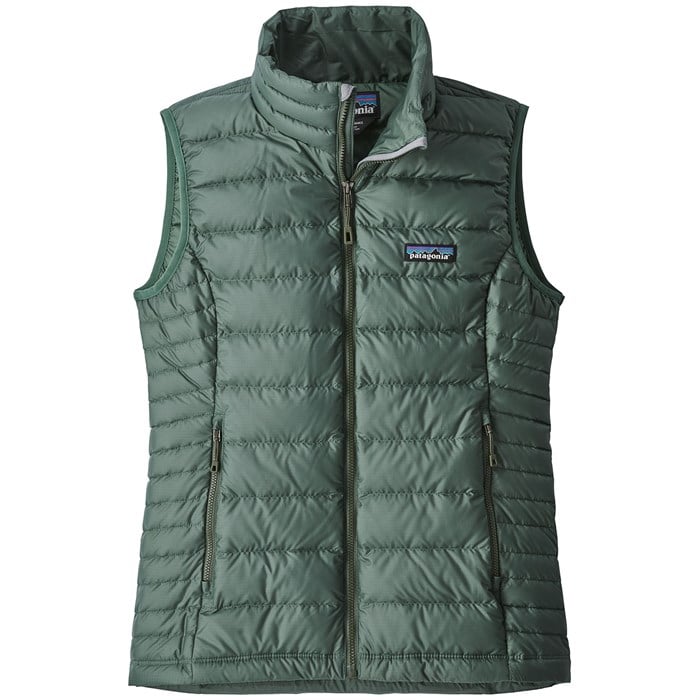 patagonia down sweater vest green