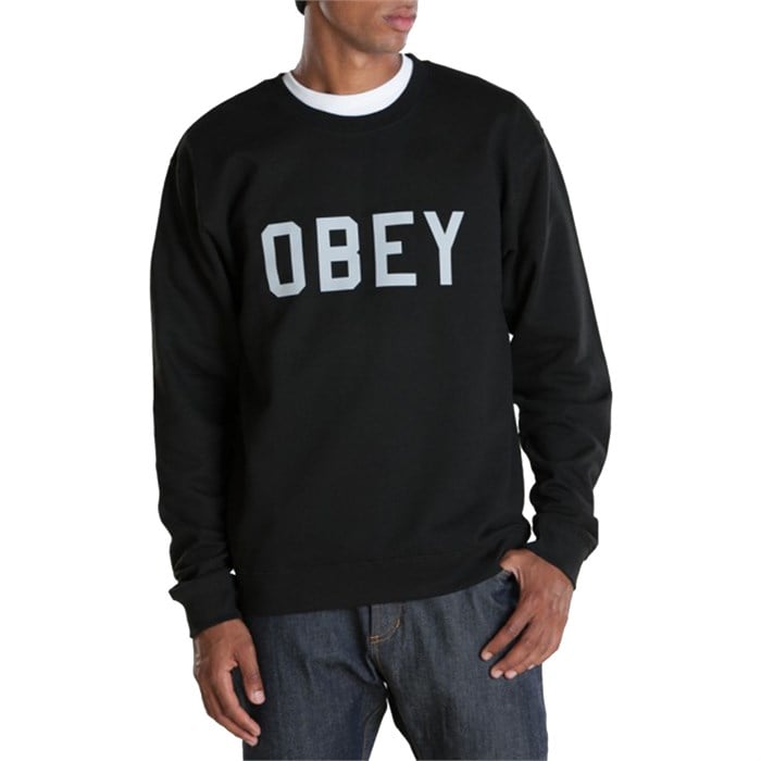 Obey Clothing Collegiate Reflective Crew Neck Sweatshirt | evo